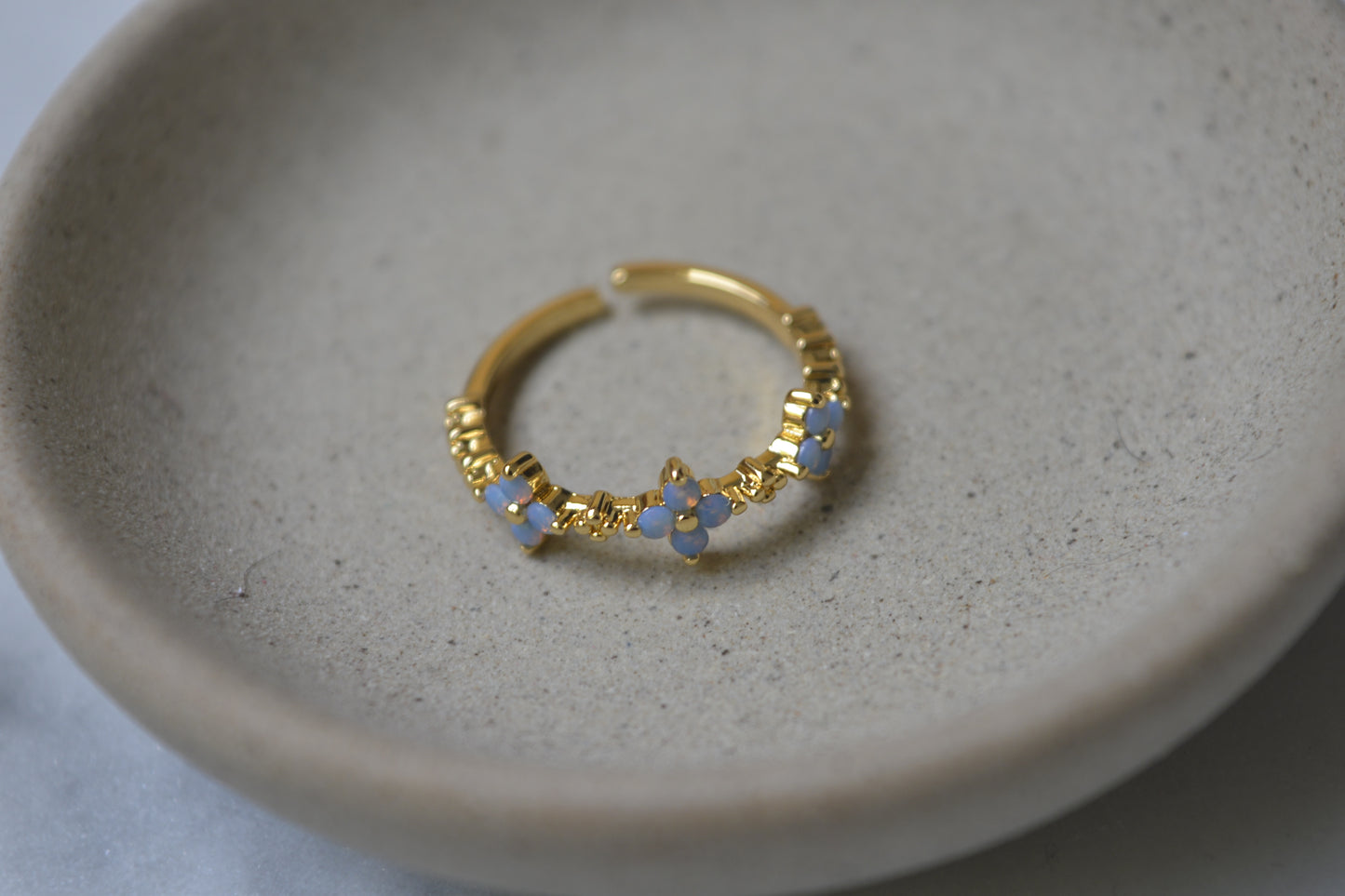 Periwinkle Opal Ring