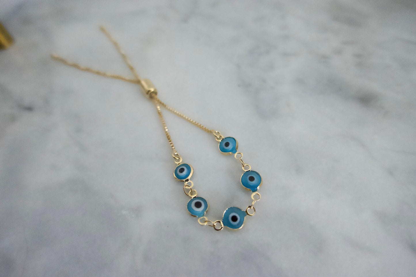 Adjustable Evil Eye Bracelet